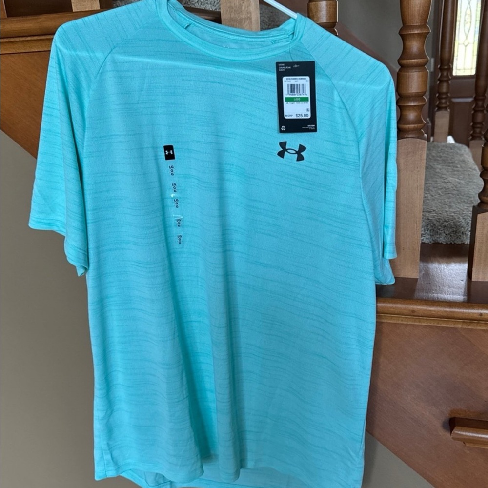 Under Armour Men's Light Blue Short Sleeve Tee